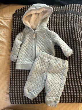 Quilted Snowflake Sweat Set